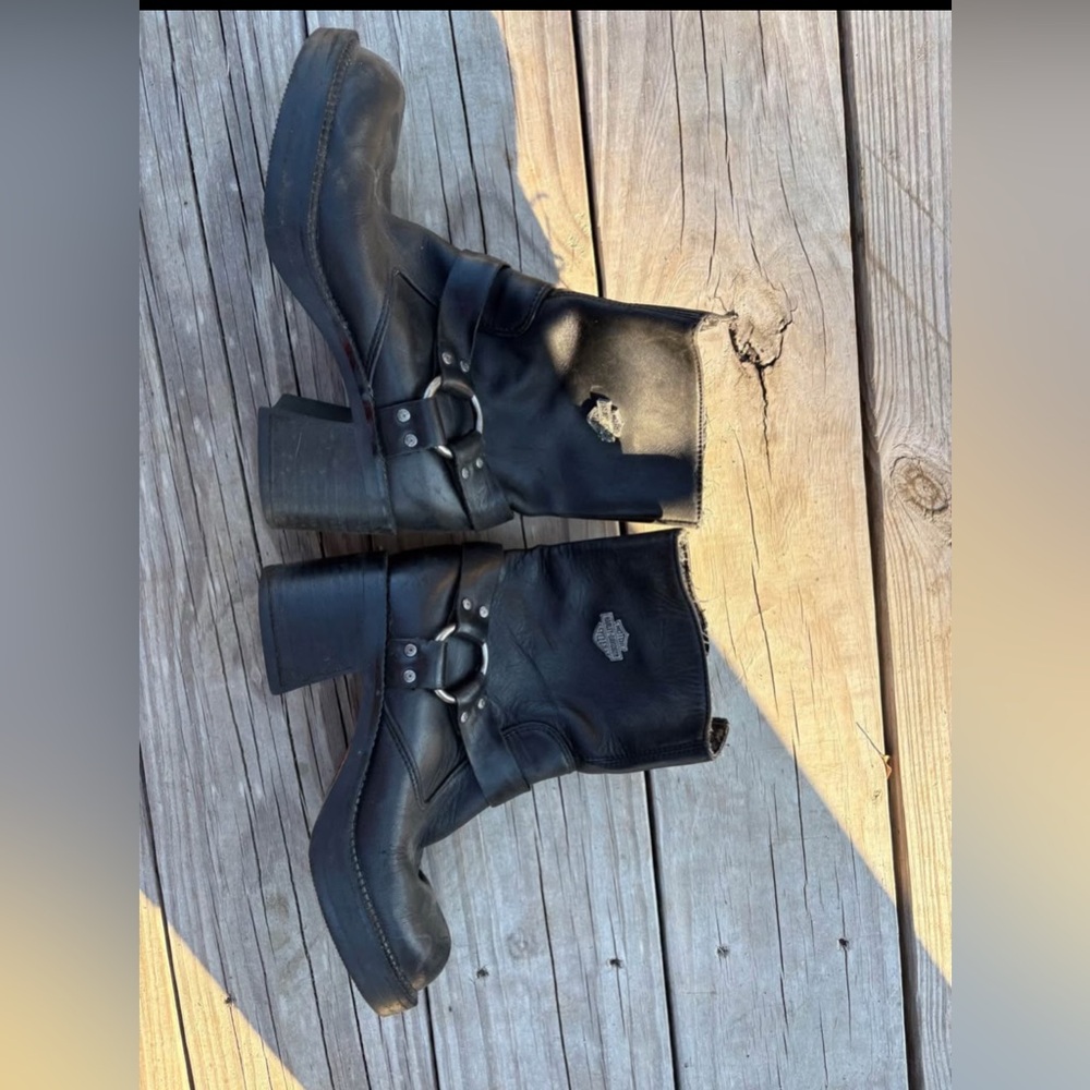 Harley-Davidson Black Leather Boots